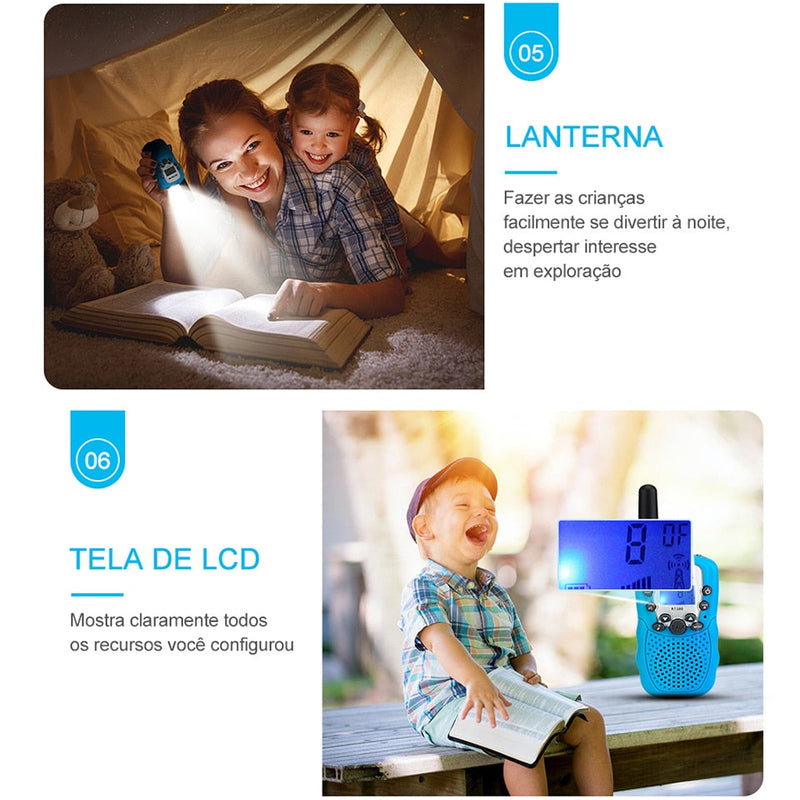 Walkie Talkie Portátil infantil - Loja Do Lino