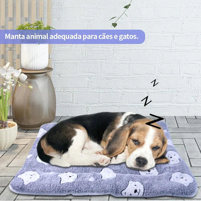 Cobertor peludo - serve como caminha para seu pet - Loja Do Lino