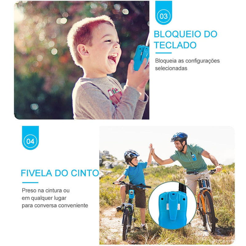 Walkie Talkie Portátil infantil - Loja Do Lino